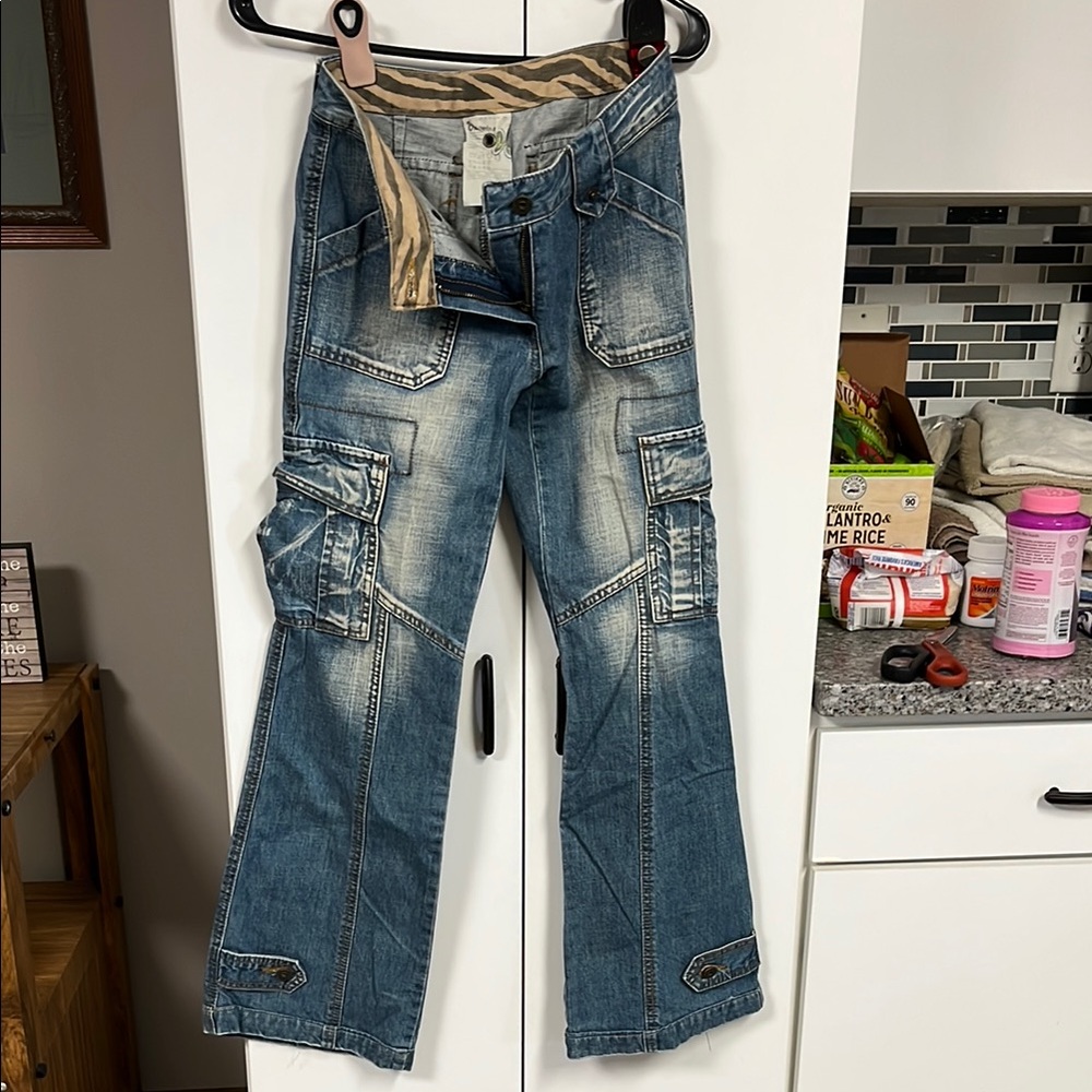 Vintage blooming women’s jeans